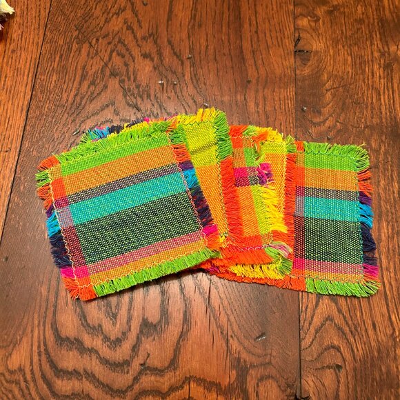 Festive napkins 11X11 and coasters - Picture 2 of 3